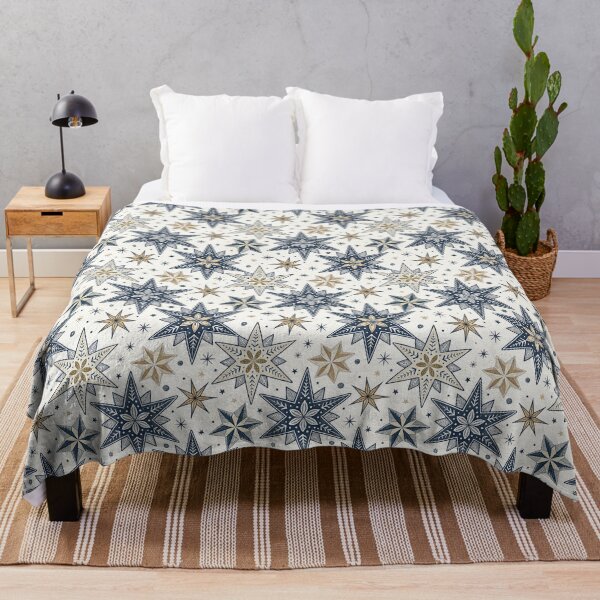 Item preview, Nordic Folk Stars | Calm Scandinavian Night Art designed and sold by Shuga-Design.