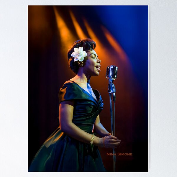 Poster Nina Simone Sur Toile - 20x30 Cm, Sans Cadre, Décoration Murale Salon Ou Chambre