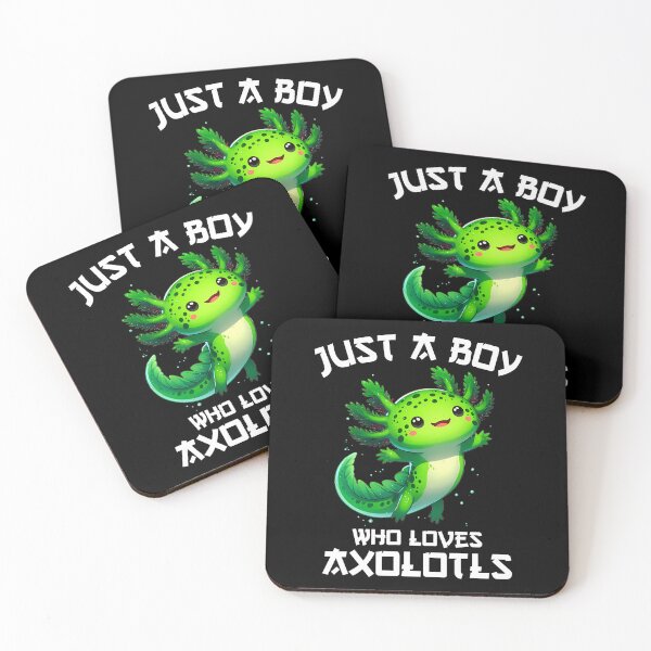 Item preview, Just A Boy Who Loves Axolotls Kawaii Axolotl designed and sold by keatnybolho.