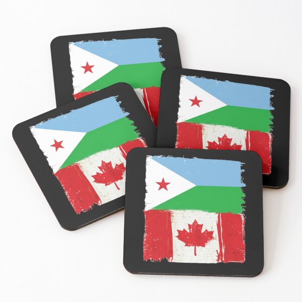 Item preview, Djibouti × Canada Flag Fusion – Djiboutian Canadian Pride Design designed and sold by DjibProp.