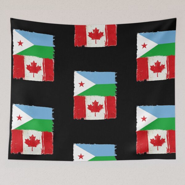 Item preview, Djibouti × Canada Flag Fusion – Djiboutian Canadian Pride Design designed and sold by DjibProp.