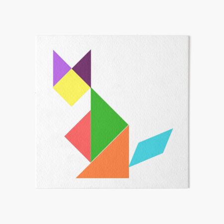 Colorful Tangram Bird Art Print for Sale by csaron92