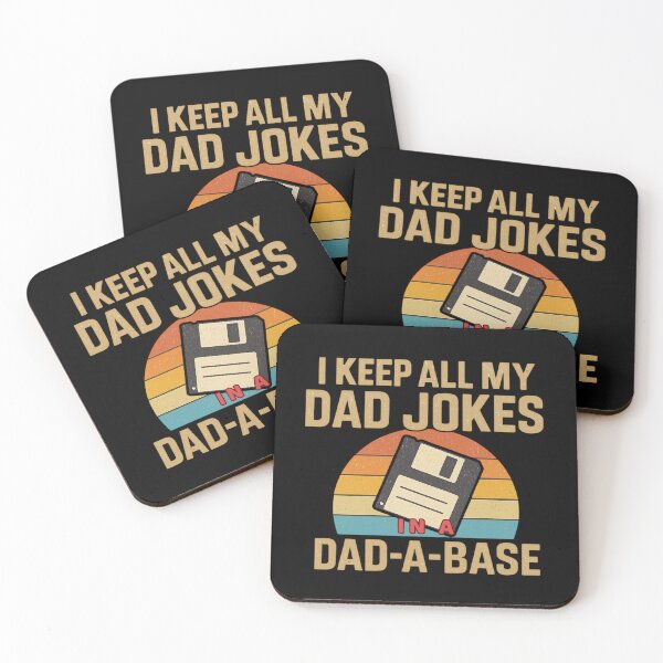 Item preview, I Keep All My Dad Jokes in a Dad-A-Base – Funny Retro Dad Humor Quote designed and sold by flagylART.