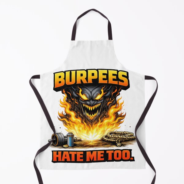 Item preview, BURPEES HATE ME TOO – Funny Gym Workout Shirt designed and sold by Born To Be Fit.