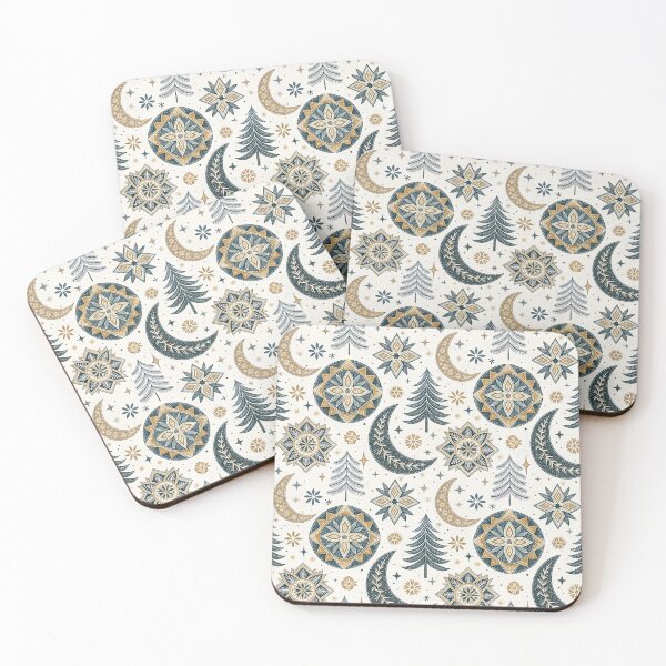 Item preview, Starry Folk Symbols | Nordic Night Scandinavian Art designed and sold by Shuga-Design.