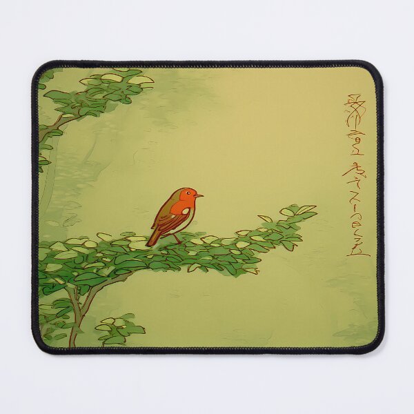 Item preview, European Robin in a Misty Woodland designed and sold by Ukiyo Aviary.