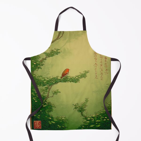 Item preview, European Robin in a Misty Woodland designed and sold by Ukiyo Aviary.
