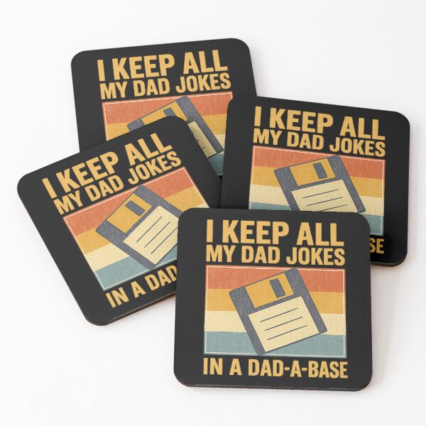 Item preview, I Keep All My Dad Jokes in a Dad-A-Base – Funny Retro Dad Humor Quote designed and sold by flagylART.