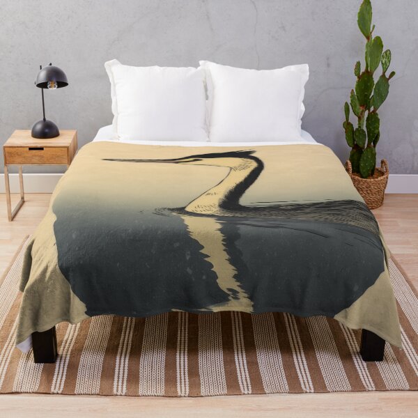 Item preview, Great Crested Grebe Swimming designed and sold by Ukiyo Aviary.