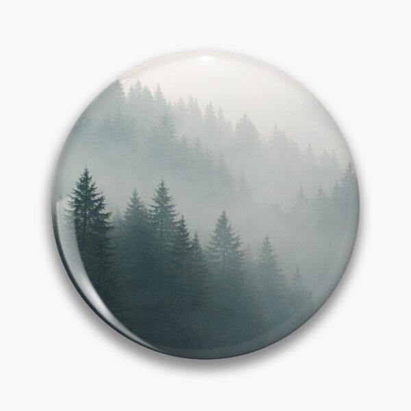 Item preview, Misty Forest Landscape Aesthetic Calm Nature Home Decor designed and sold by ArcanePrintsxo.