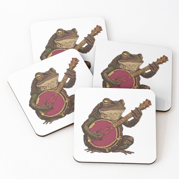 Item preview, Frog Playing Banjo, Unisex Women's Men's, Country Frog Banjo Guitar Music Bluegrass designed and sold by DesignDenDo ⭐⭐⭐⭐⭐.