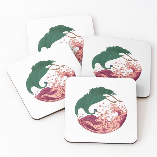 Item preview, Crane Bird, Heron, Japanese Crane, Retro Birdwatching, Bird Lover, Yin Yang Bird, Sea Bird designed and sold by DesignDenDo ⭐⭐⭐⭐⭐.