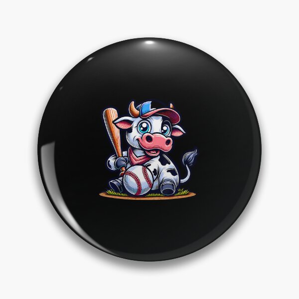 Item preview, Cute Baseball Cow With Bat Funny designed and sold by keatnybolho.