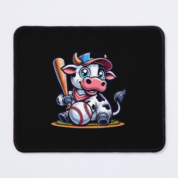 Item preview, Cute Baseball Cow With Bat Funny designed and sold by keatnybolho.
