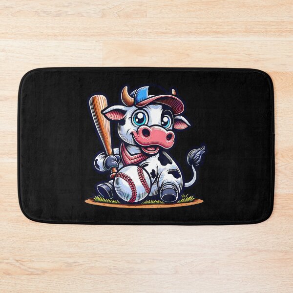 Item preview, Cute Baseball Cow With Bat Funny designed and sold by keatnybolho.
