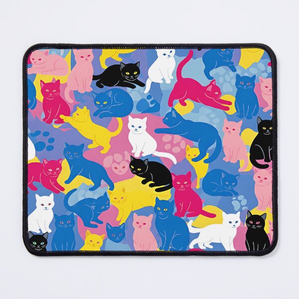Item preview, Colorful Cat Pattern | Playful Feline Art for T-Shirts, Stickers & Home Decor designed and sold by Atelier Nocturne Graphic.