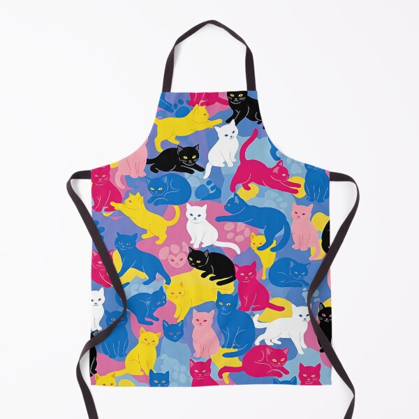 Item preview, Colorful Cat Pattern | Playful Feline Art for T-Shirts, Stickers & Home Decor designed and sold by Atelier Nocturne Graphic.