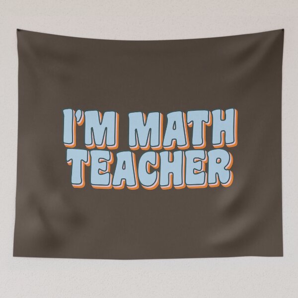 Item preview, I am Math Teacher designed and sold by Think4Prints.