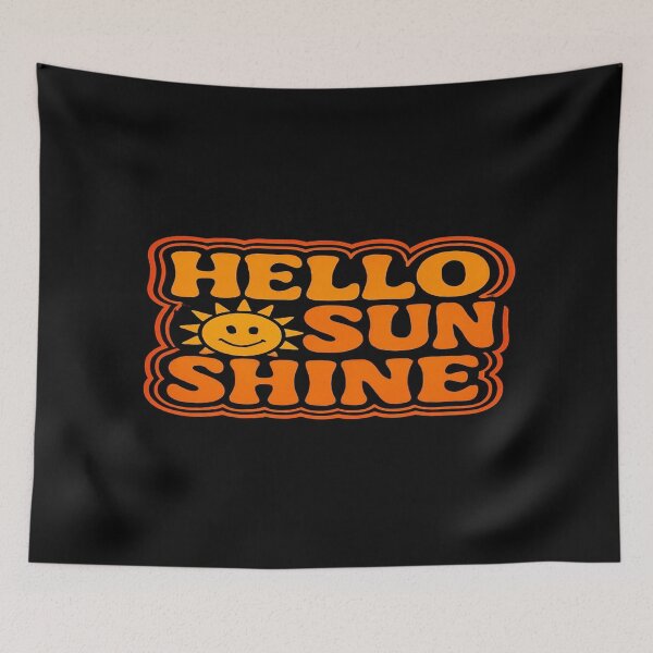Item preview, Retro Hello Sunshine Quote – Smiling Sun Graphic for Positive Vibes, Summer Feels & Uplifting Decor designed and sold by Bright Nest Studio.