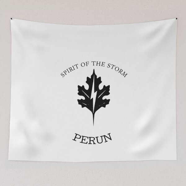 Item preview, Spirit of the Storm Perun - Slavic God Thunder - Geometric Pagan Art designed and sold by YvkafromPoland.
