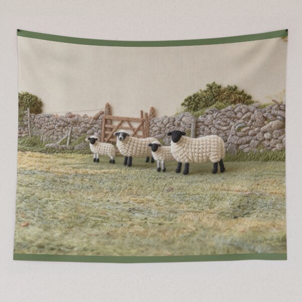 Item preview, Dartmoor sheep(photography + AI) designed and sold by artsmeow.