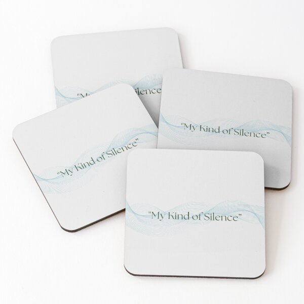 Item preview, My Kind of Silence – Minimal Calm Quote designed and sold by Kast25.