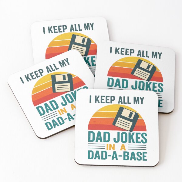 Item preview, I Keep All My Dad Jokes in a Dad-A-Base – Funny Retro Dad Joke Pun designed and sold by flagylART.