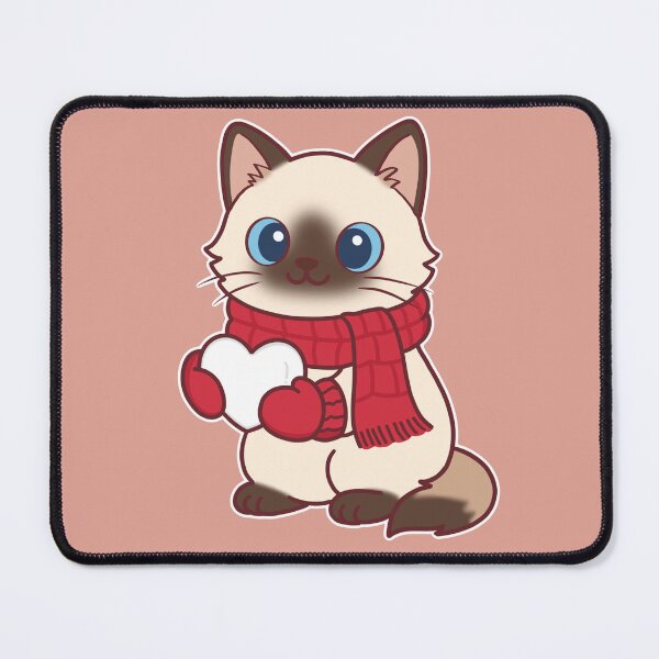 Item preview, Cute Ragdoll Cat Holding Heart Snowball designed and sold by BGMeYou.
