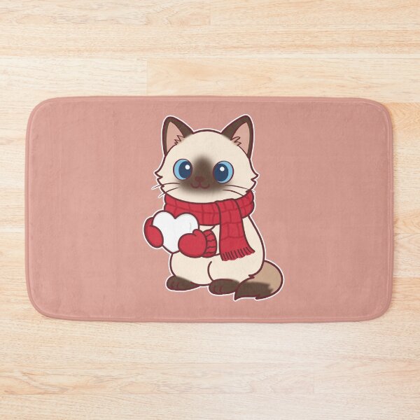 Item preview, Cute Ragdoll Cat Holding Heart Snowball designed and sold by BGMeYou.