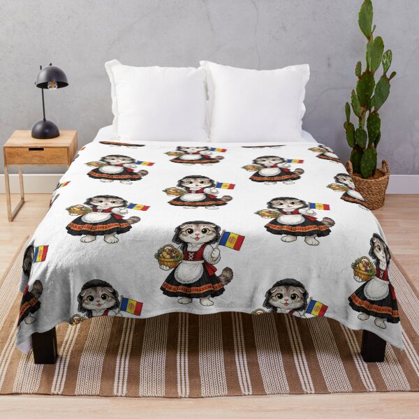 Item preview, Cute Scottish Fold Cat in Andorran Clothing - Cultural Cat Art designed and sold by HappyPawsWorld.