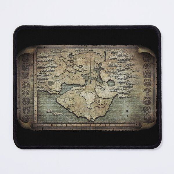 Item preview, Shadow of the Colossus Forbidden Lands Map designed and sold by Power Up Prints.