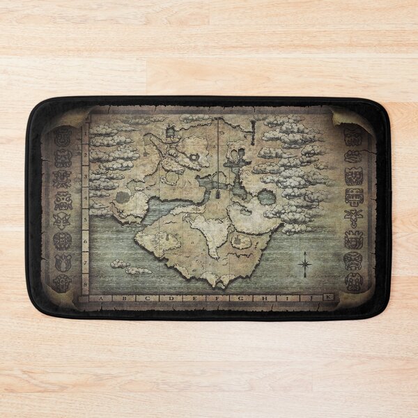 Item preview, Shadow of the Colossus Forbidden Lands Map designed and sold by Power Up Prints.