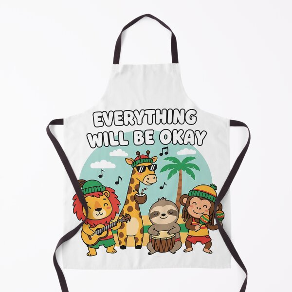 Item preview, Everything Will Be Okay Cute Reggae Animals designed and sold by CELESTIAL©️.