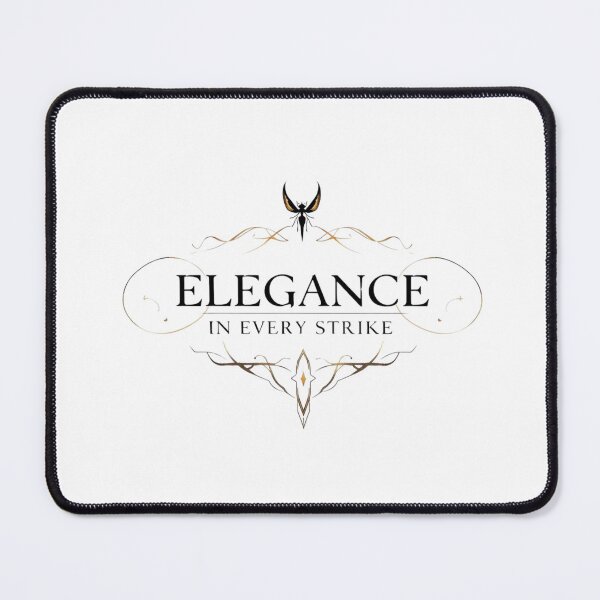 Item preview, Elegance in Every Strike – Dark Fantasy Gothic Typography Art designed and sold by Graphic Therapist.