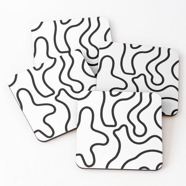 Item preview, Black waves pattern designed and sold by artist-lilly.