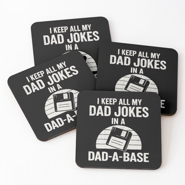 Item preview, I Keep All My Dad Jokes in a Dad-A-Base – Funny Dad Joke Pun Typography designed and sold by flagylART.