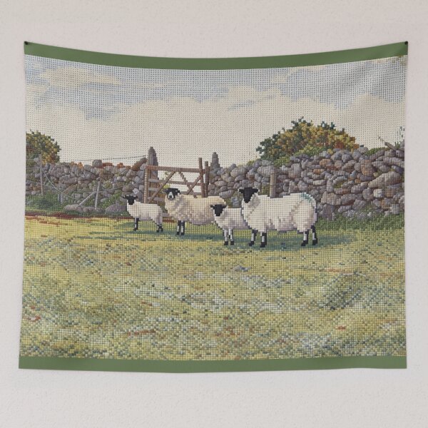 Item preview, Dartmoor sheep2(photography + AI) designed and sold by artsmeow.