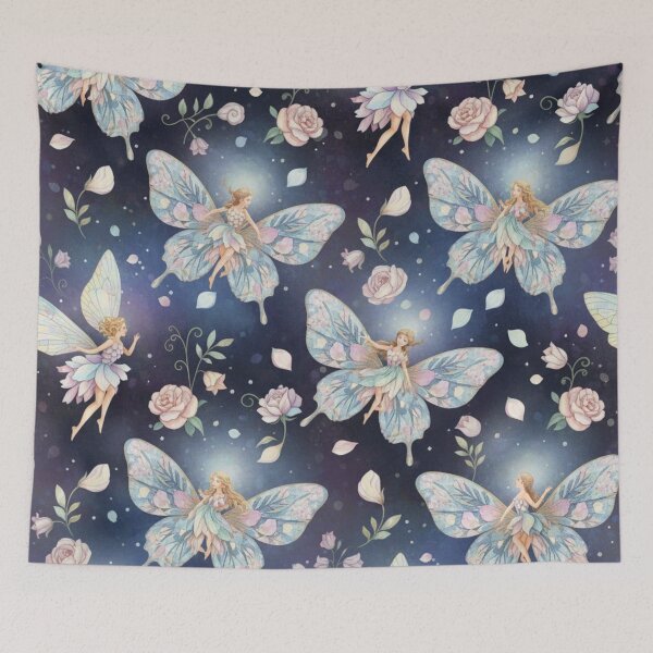 Item preview, Midnight Bloom Fairy Waltz – Seamless Watercolor Pattern designed and sold by Dream Bloom Gallery.