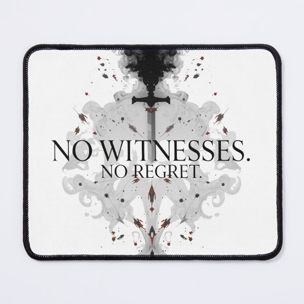 Item preview, No Witnesses. No Regret. – Assassin Shadow Typography Art designed and sold by Graphic Therapist.