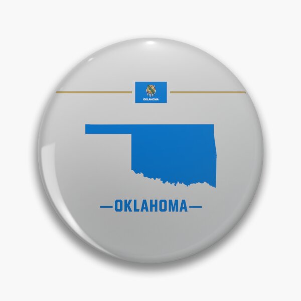 Item preview, Oklahoma State Pride, Classic Blue Silhouette Design designed and sold by mashmosh.