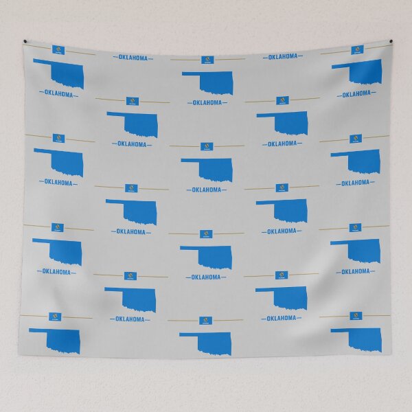 Item preview, Oklahoma State Pride, Classic Blue Silhouette Design designed and sold by mashmosh.