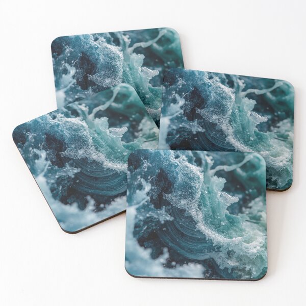 Item preview, Crystalline Teal Wave Texture designed and sold by Harmonic_Layers.