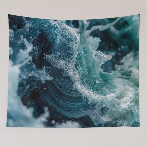 Item preview, Crystalline Teal Wave Texture designed and sold by Harmonic_Layers.