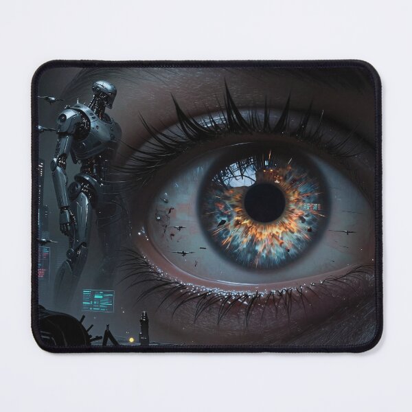 Item preview, Futuristic Eye Watching a Robotic World designed and sold by Insomnia Art Designs.