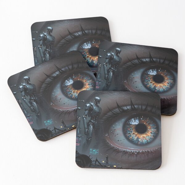 Item preview, Futuristic Eye Watching a Robotic World designed and sold by Insomnia Art Designs.
