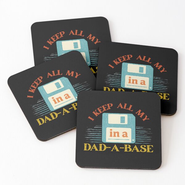 Item preview, I Keep All My Dad Jokes in a Dad-A-Base – Retro Dad Joke Pun with Floppy Disk designed and sold by flagylART.
