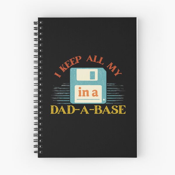 Item preview, I Keep All My Dad Jokes in a Dad-A-Base – Retro Dad Joke Pun with Floppy Disk designed and sold by flagylART.