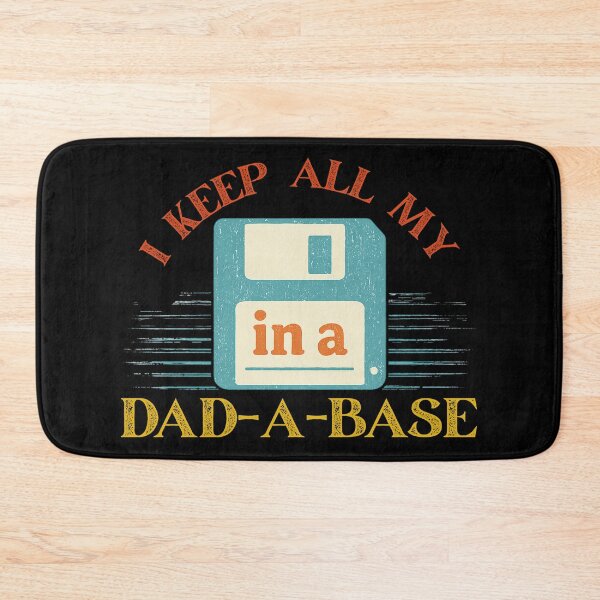 Item preview, I Keep All My Dad Jokes in a Dad-A-Base – Retro Dad Joke Pun with Floppy Disk designed and sold by flagylART.