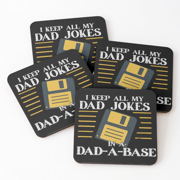 Item preview, I Keep All My Dad Jokes in a Dad-A-Base –  Dad Joke Pun with Floppy Disk designed and sold by flagylART.