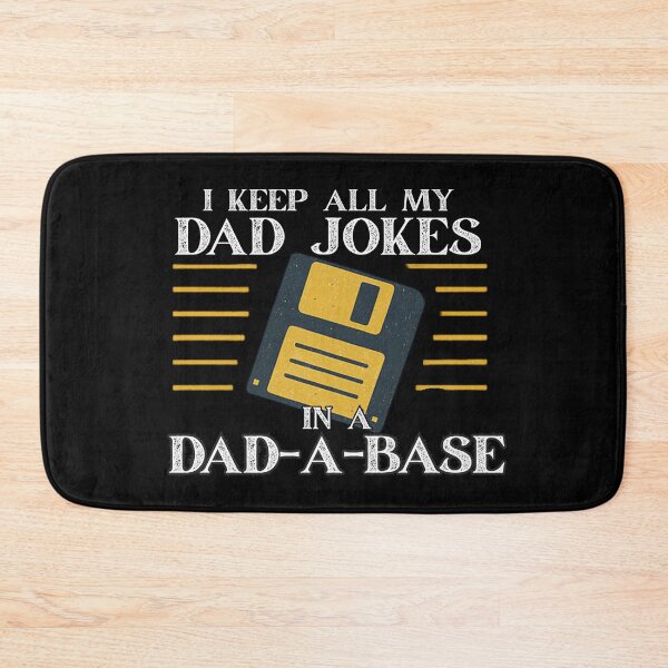 Item preview, I Keep All My Dad Jokes in a Dad-A-Base –  Dad Joke Pun with Floppy Disk designed and sold by flagylART.